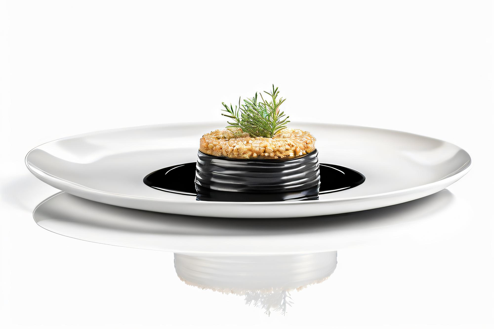 Polished plated dish with precise garnish